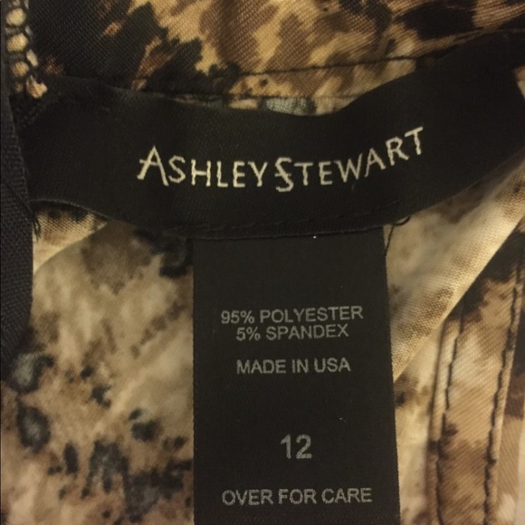 Ashley Stewart animal print cocktail dress size 12 - Picture 3 of 6